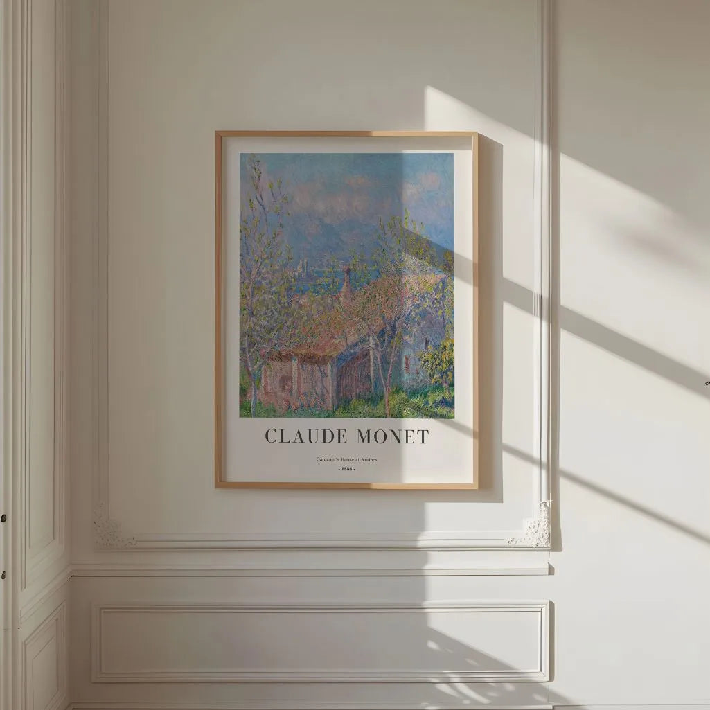 Claude Monet – Dom ogrodnika w Antibes (1888) Plakat