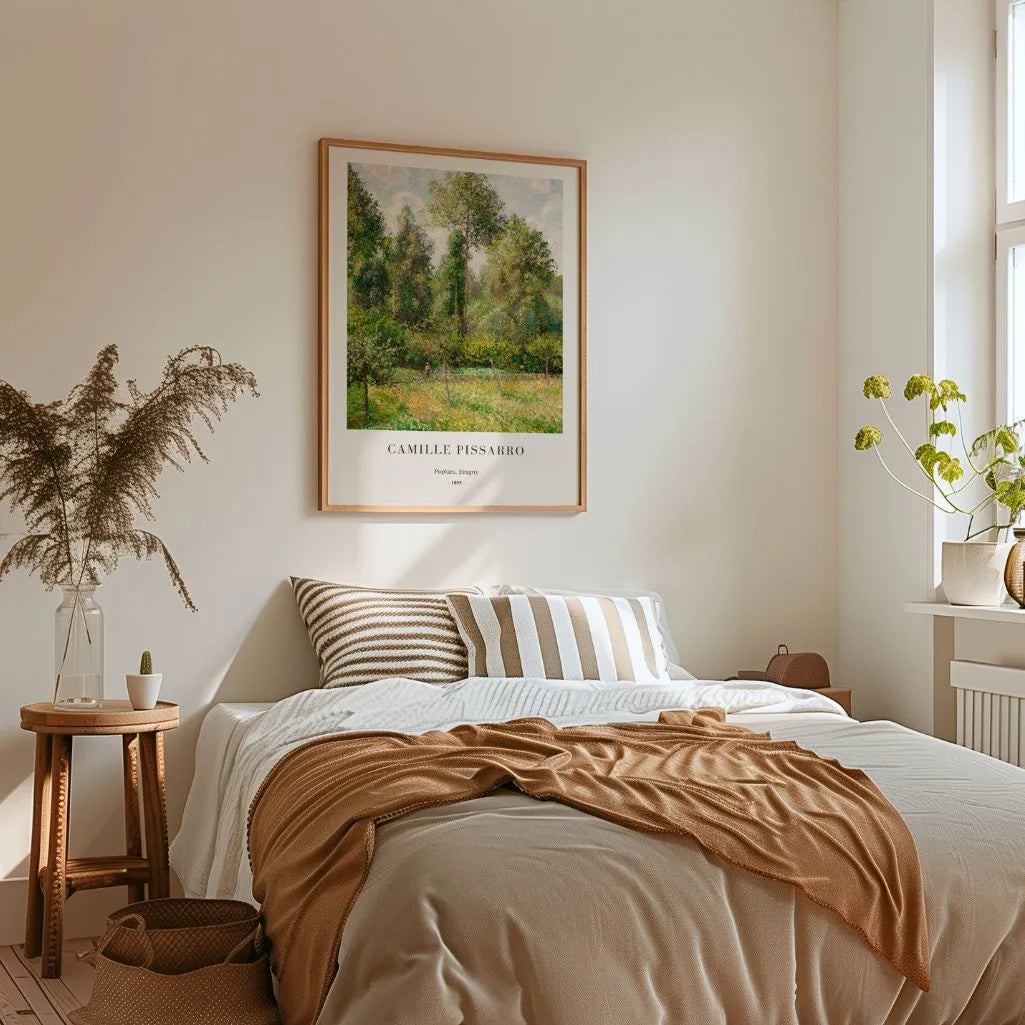 Camille Pissarro Plakat – Topole, Eragny (1895)