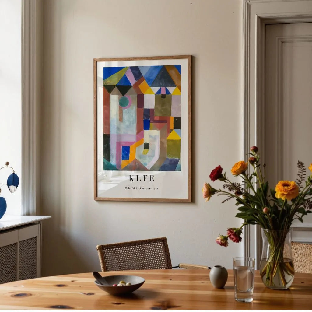 Paul Klee Plakat – Kolorowa architektura, 1917