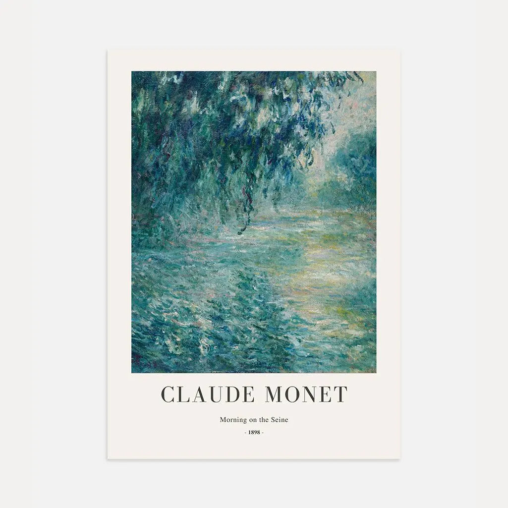 Claude Monet – Poranek nad Sekwaną (1898) Plakat