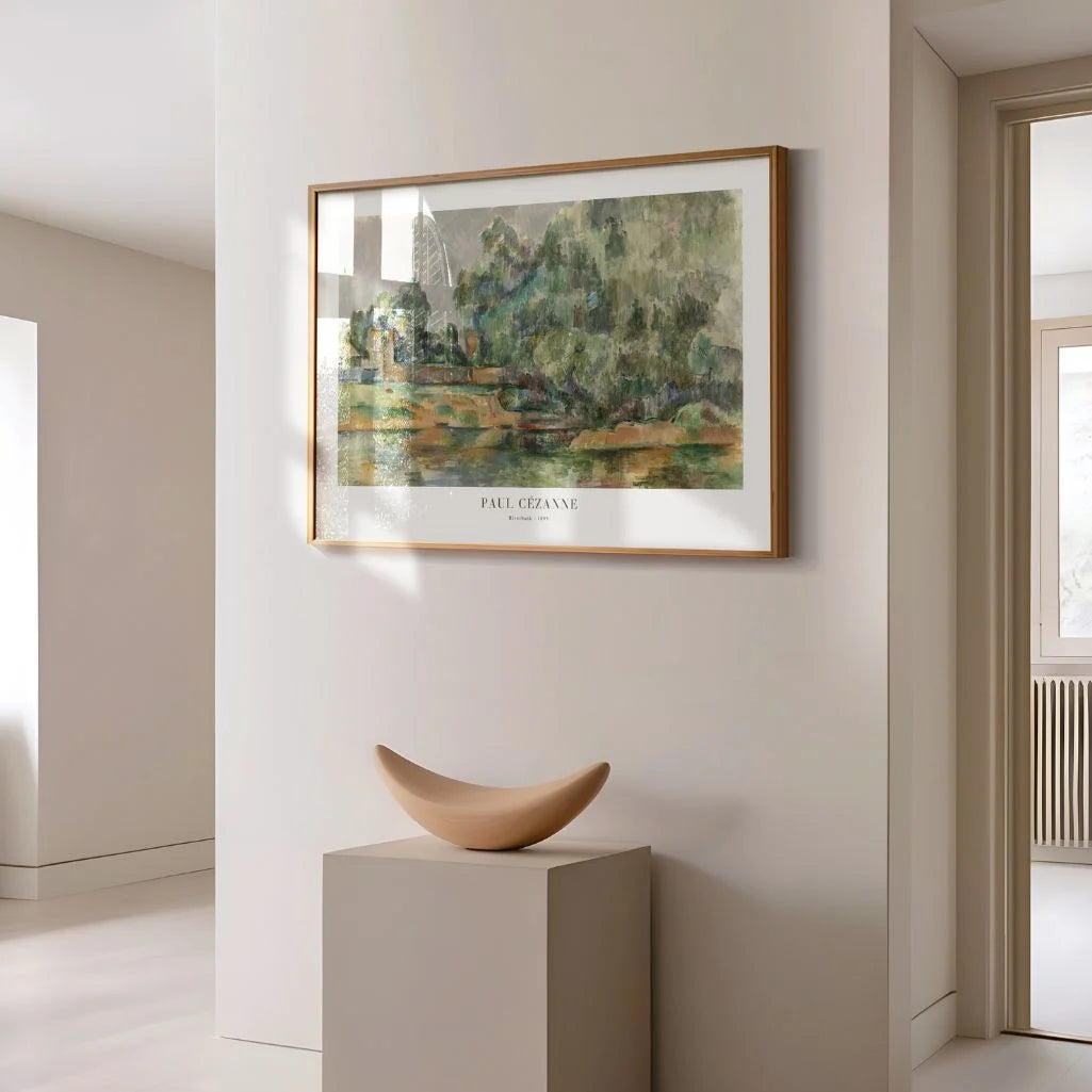 Paul Cézanne – Krajobraz nad rzeką Plakat (1895)