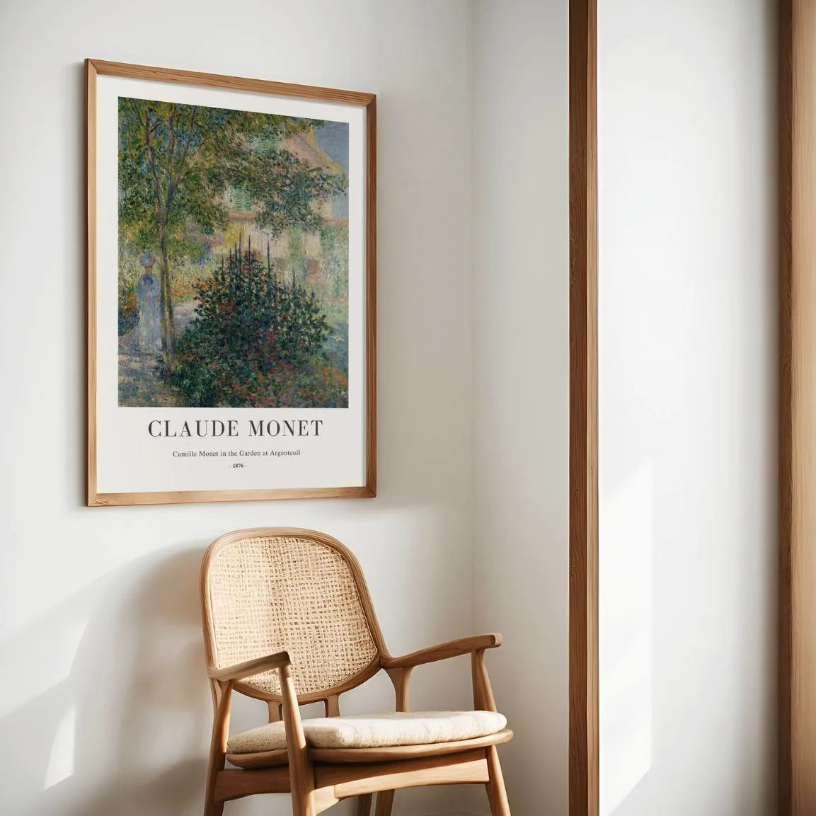 Plakat Claude Monet – Camille w ogrodzie