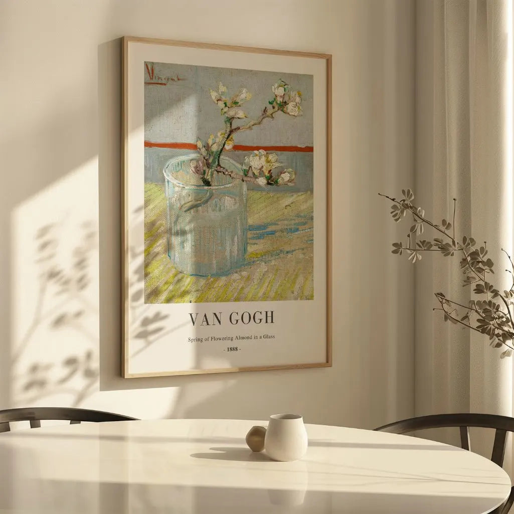 Plakat Vincent van Gogh – Kwitnąca gałąź migdałowca w szkle