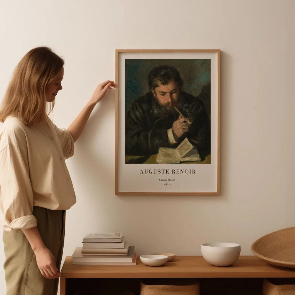 Auguste Renoir – Portret Claude’a Moneta Plakat, 1872