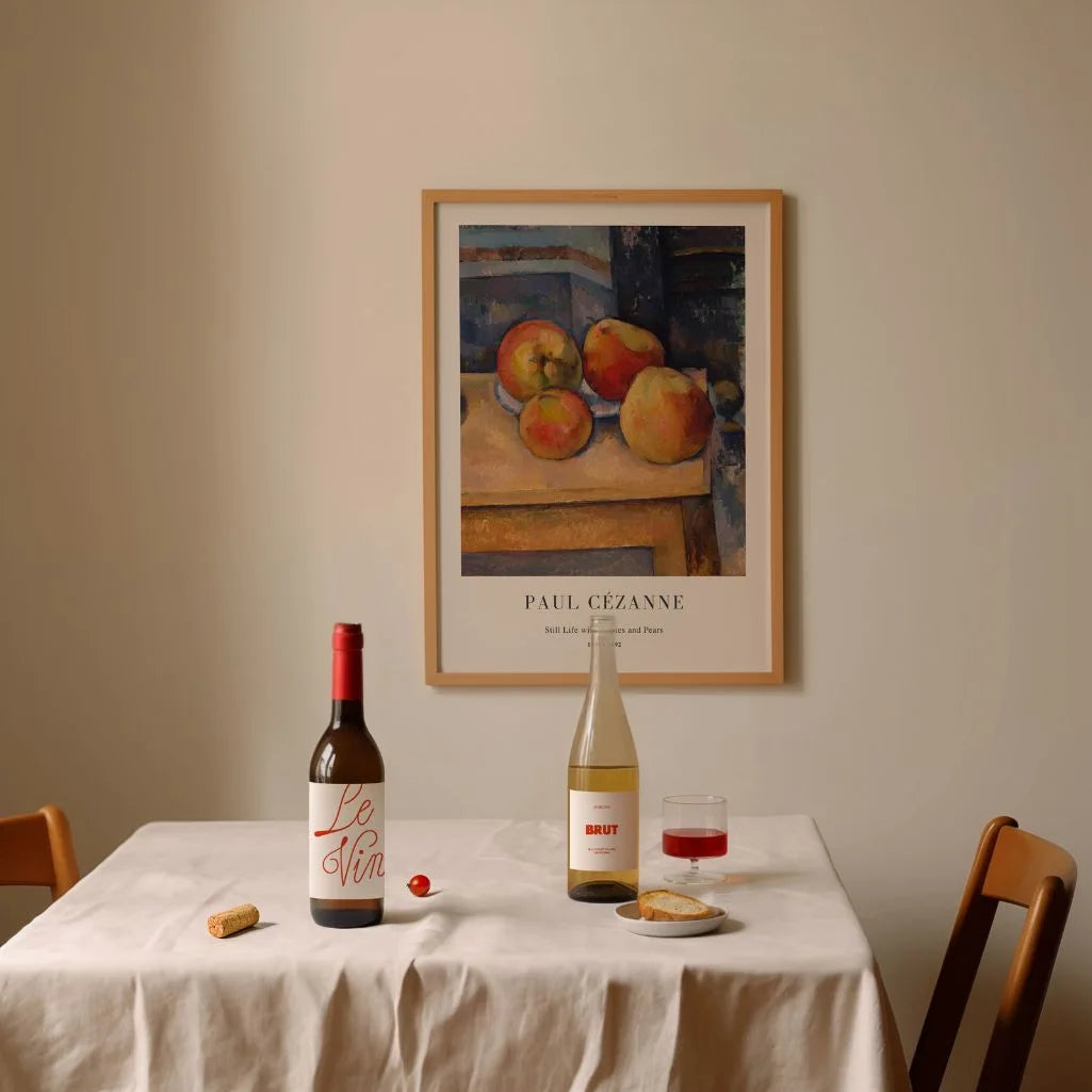 Paul Cézanne – Martwa natura z jabłkami i gruszkami Plakat(1891–1892)