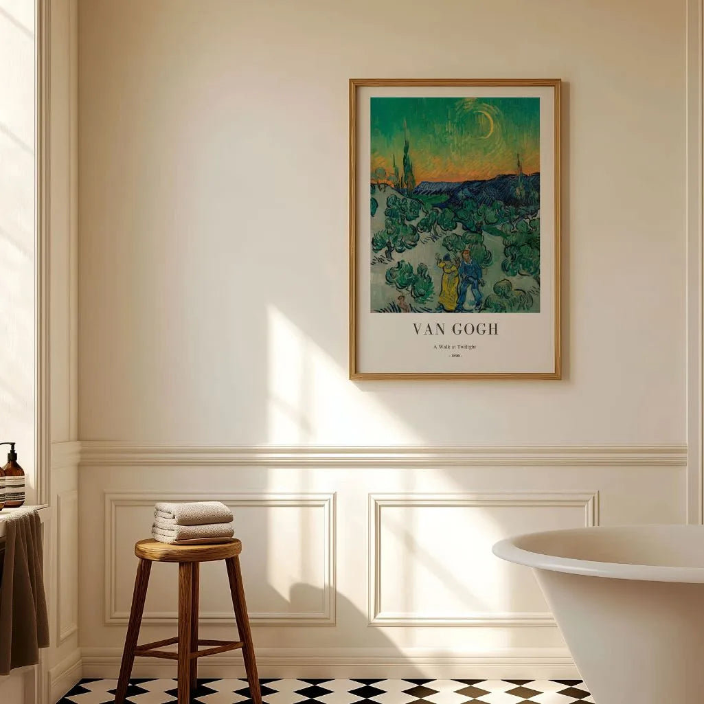 Plakat Vincent van Gogh – Spacer o zmierzchu
