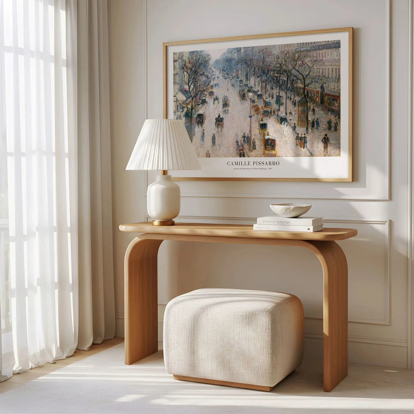 Pissarro Boulevard Montmartre Winter Morning Poster