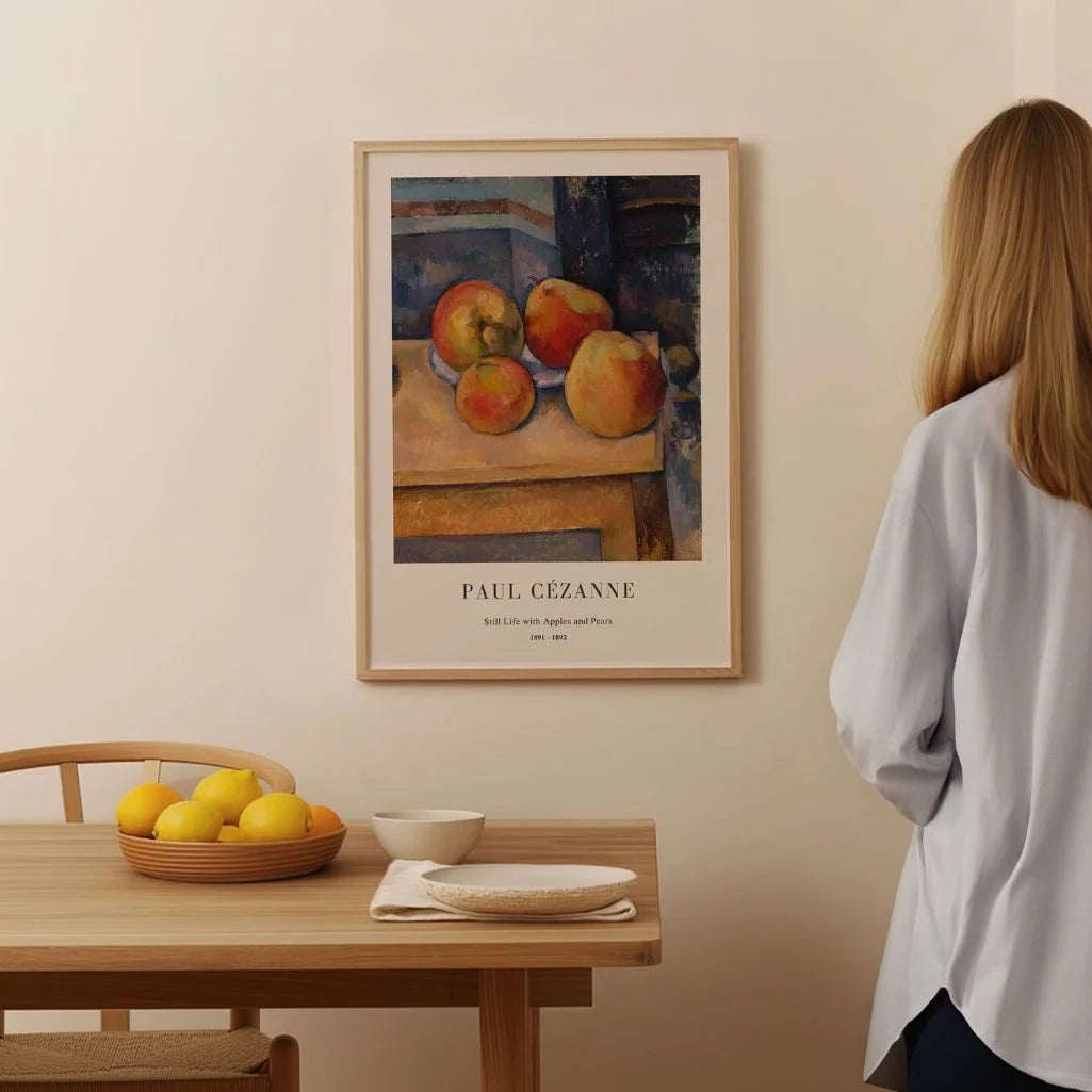 Paul Cézanne – Martwa natura z jabłkami i gruszkami Plakat(1891–1892)