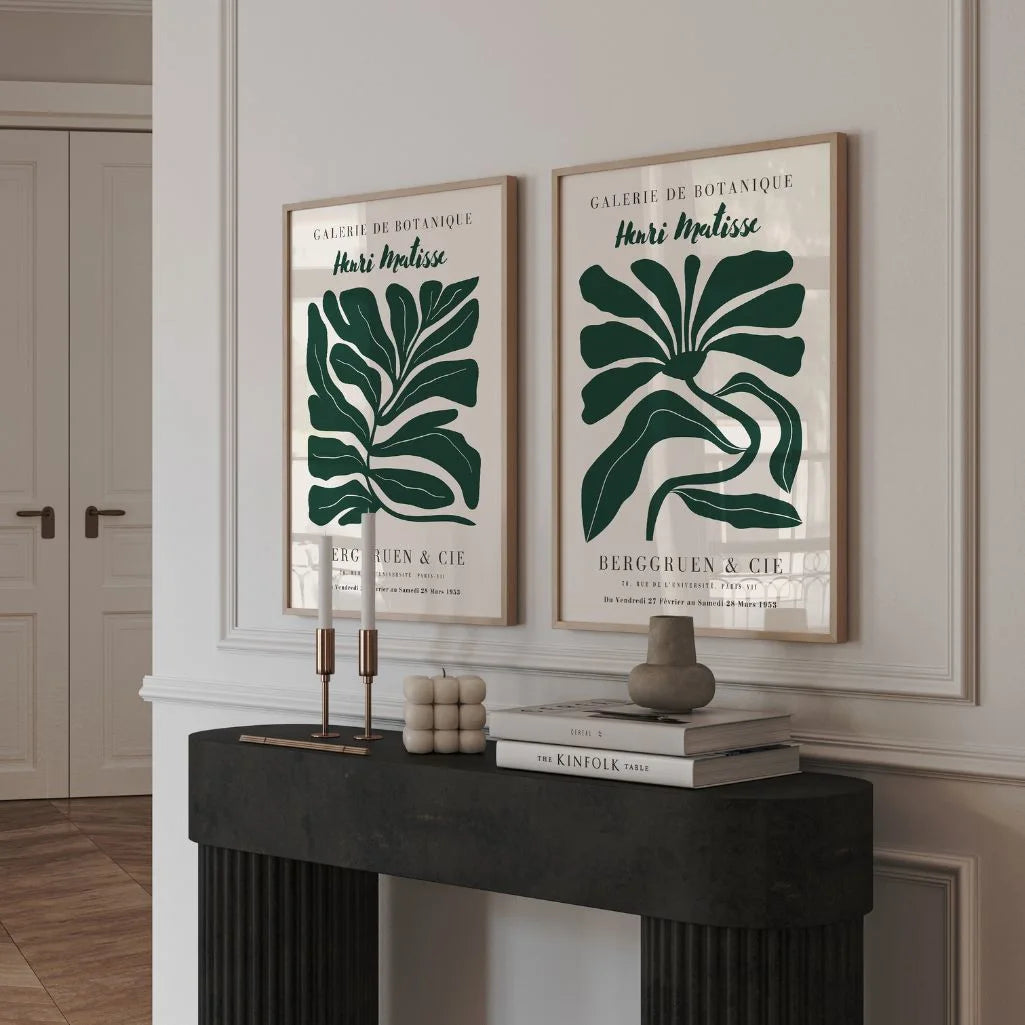 Matisse Botanical Green Forms – Set of 2 Posters