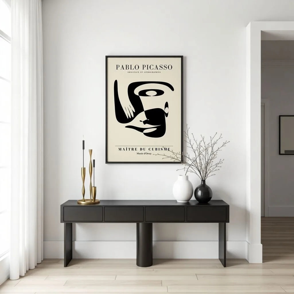 Plakat inspirowany twórczością Pablo Picasso – Abstrakcyjna twarz