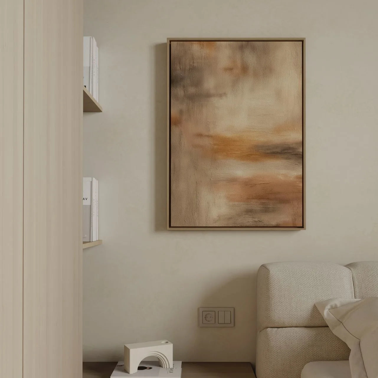 Obraz na płótnie w ramie – Blask ziemi