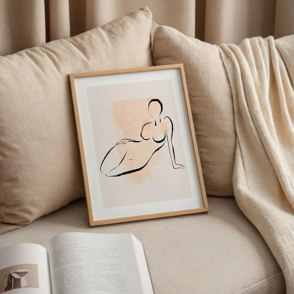 Plakat – Kobieca forma w linii