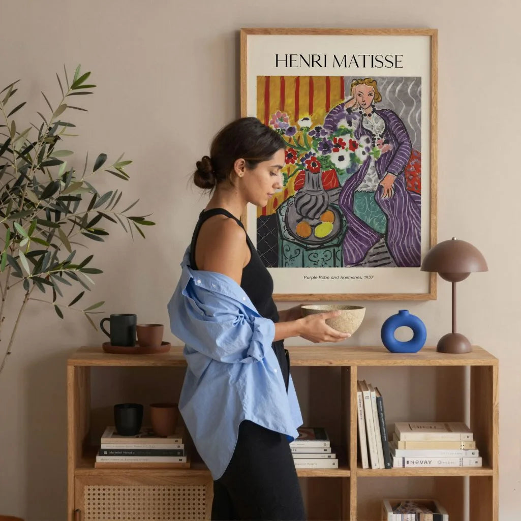 Henri Matisse Plakat – Fioletowy szlafrok i anemony, 1937