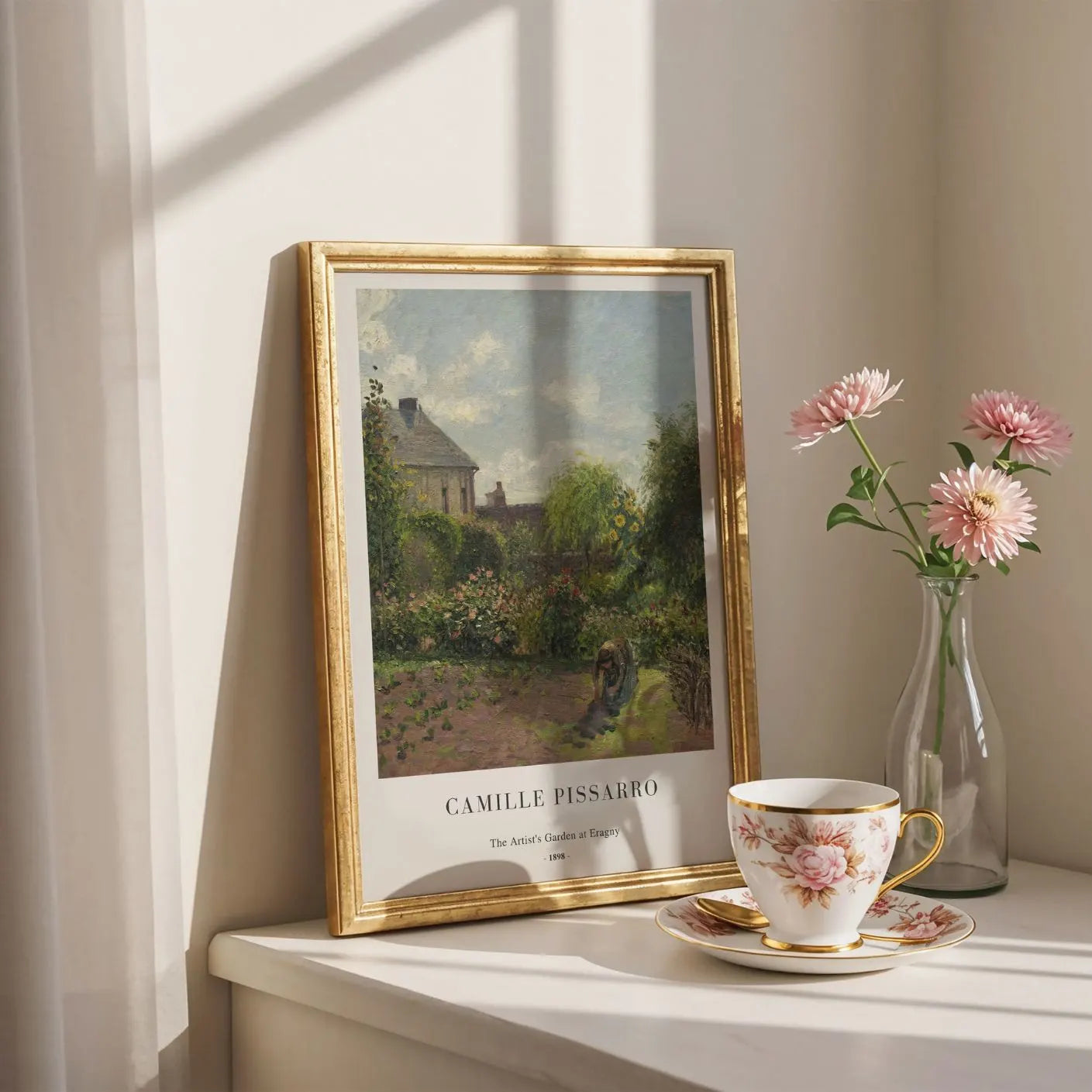 Camille Pissarro Plakat – Ogród artysty w Eragny (1898)