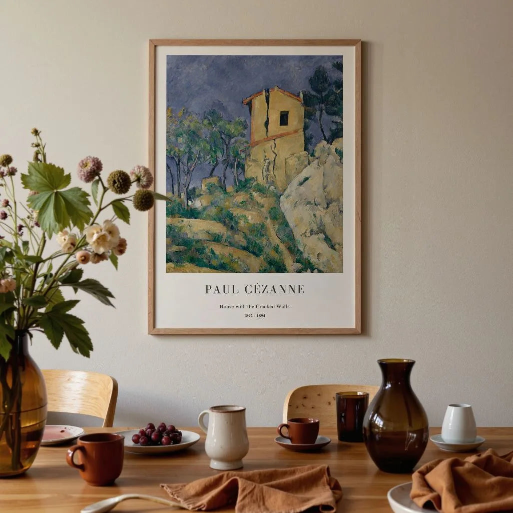 Paul Cézanne – Dom z popękanymi murami Plakat (1892–1894)