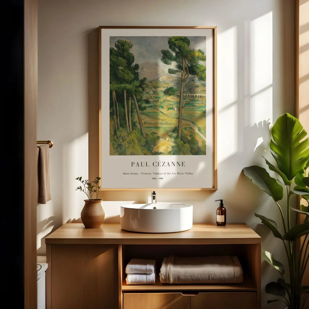 Paul Cézanne Plakat – Wiadukt w dolinie rzeki Arc (1882–1885) 