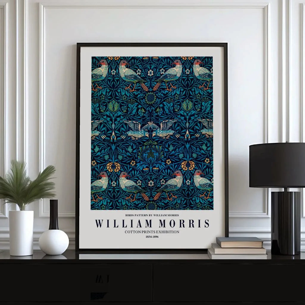 Plakat William Morris – Ozdobne Ptaki