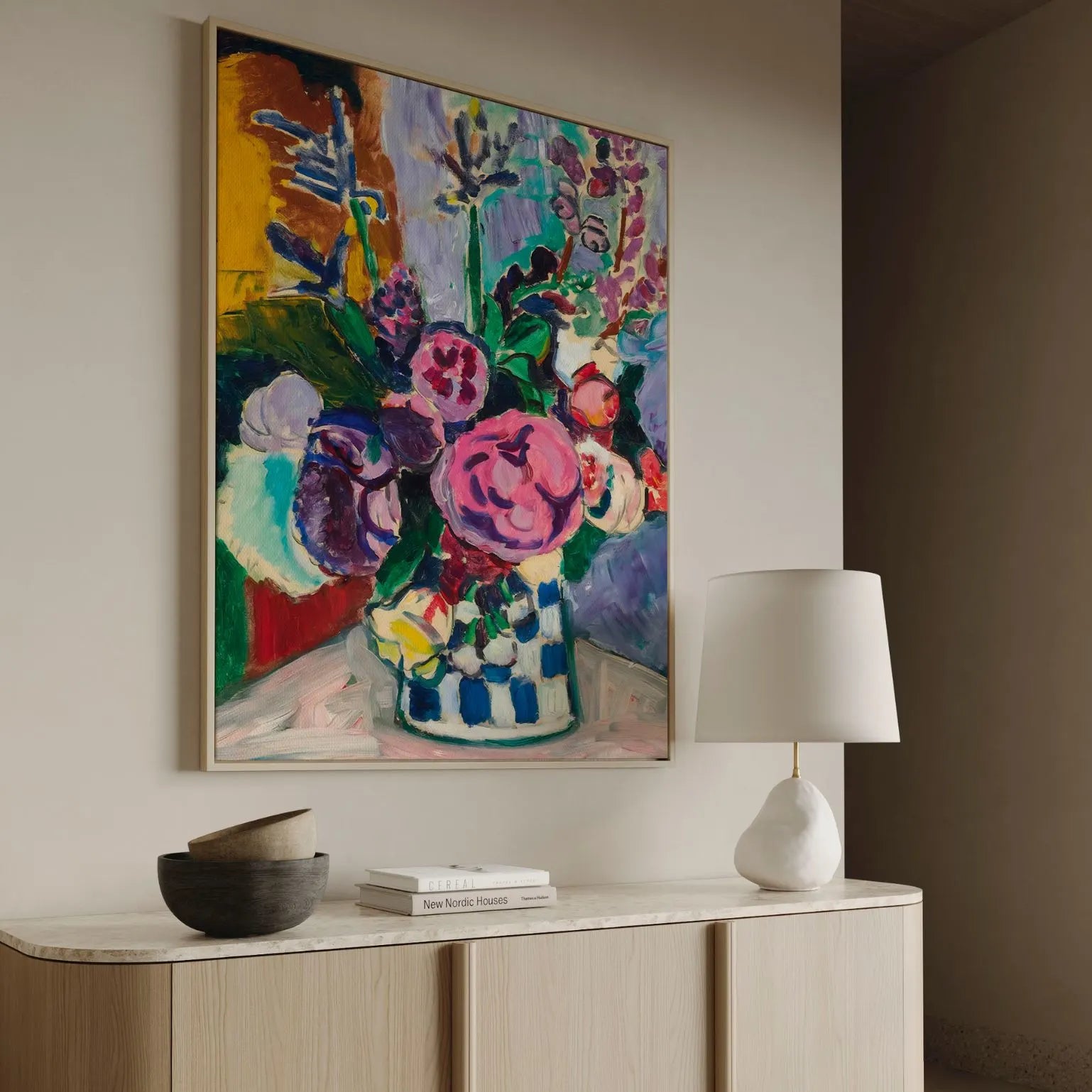 Obraz na płótnie w ramie – Piwonie (1907)