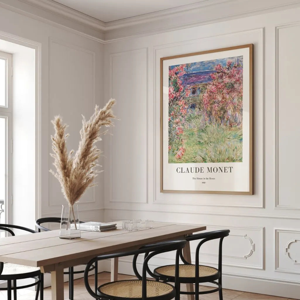 Claude Monet – Dom wśród róż Plakat 1925