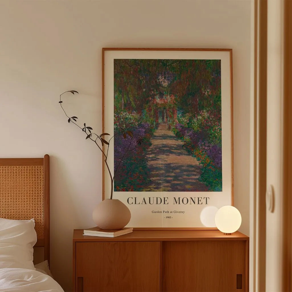 Plakat Claude Monet – Ścieżka w ogrodzie w Giverny, 1902