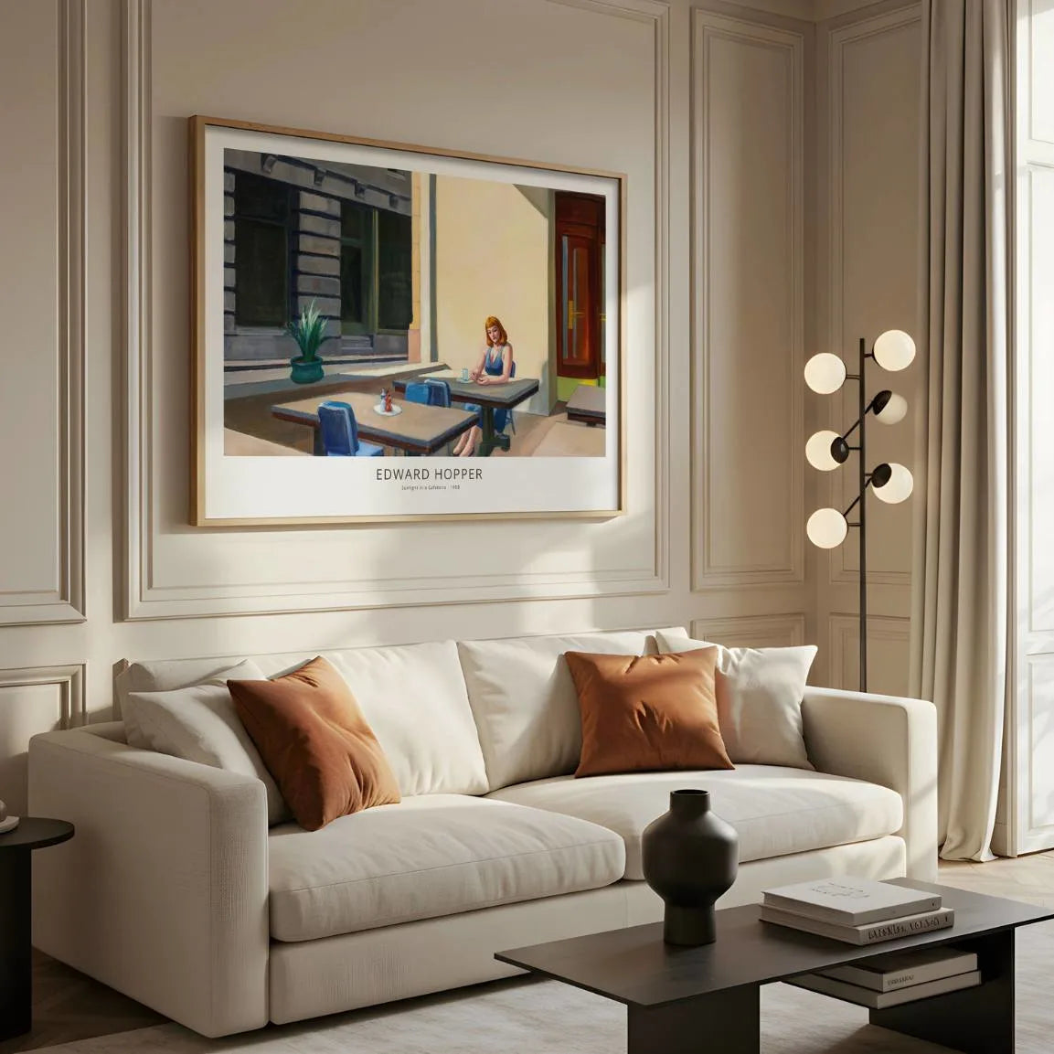 Plakat Edwarda Hoppera – Słońce w kawiarni, 1958