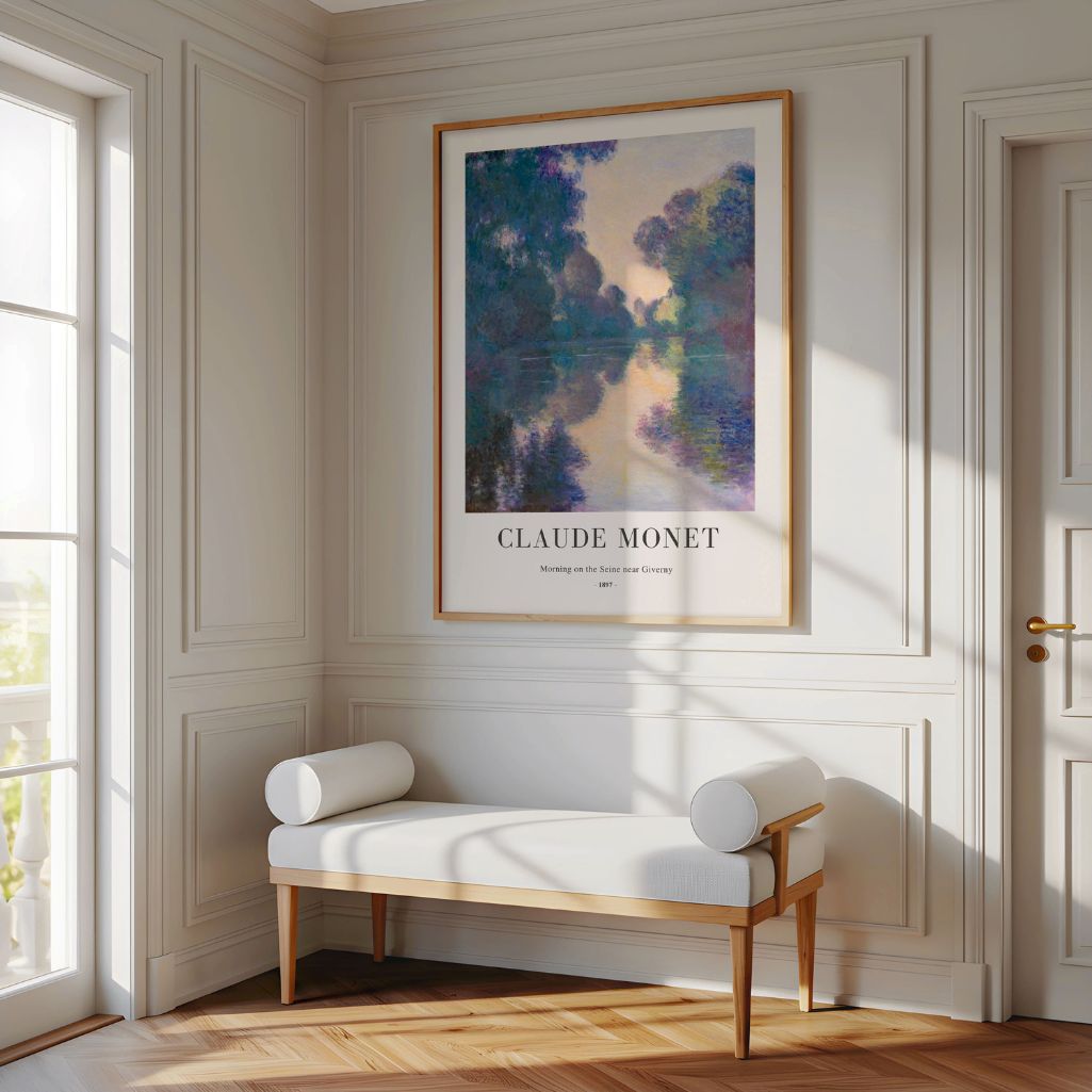 Claude Monet – Poranek nad Sekwaną Plakat, 1897