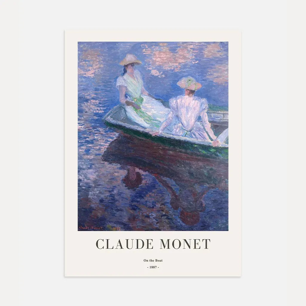 Claude Monet – W łodzi (1887) Plakat