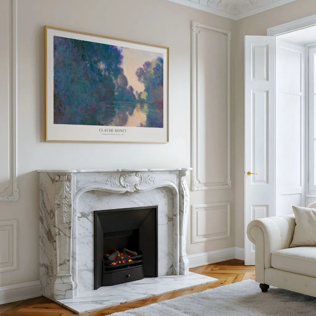 Claude Monet – Poranek nad Sekwaną w pobliżu Giverny Plakat, 1897