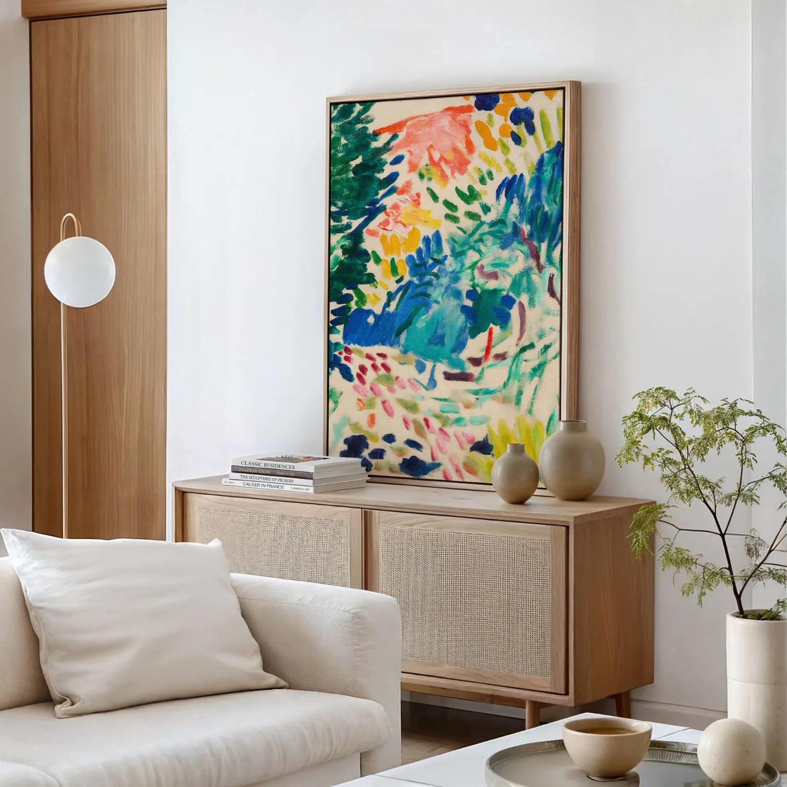 Obraz na płótnie w ramie – Pejzaż w Collioure, 1905