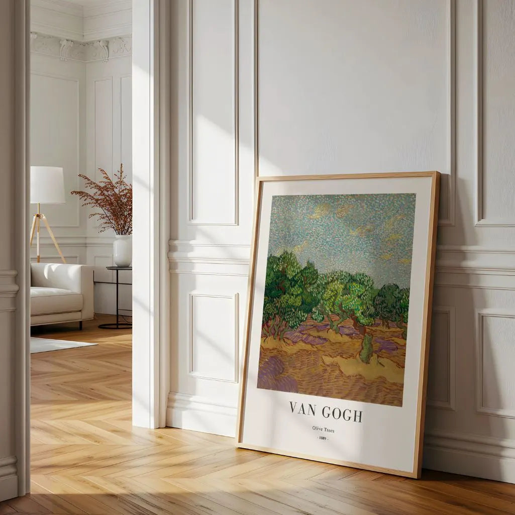 Plakat Vincent van Gogh – Drzewa oliwne, 1889