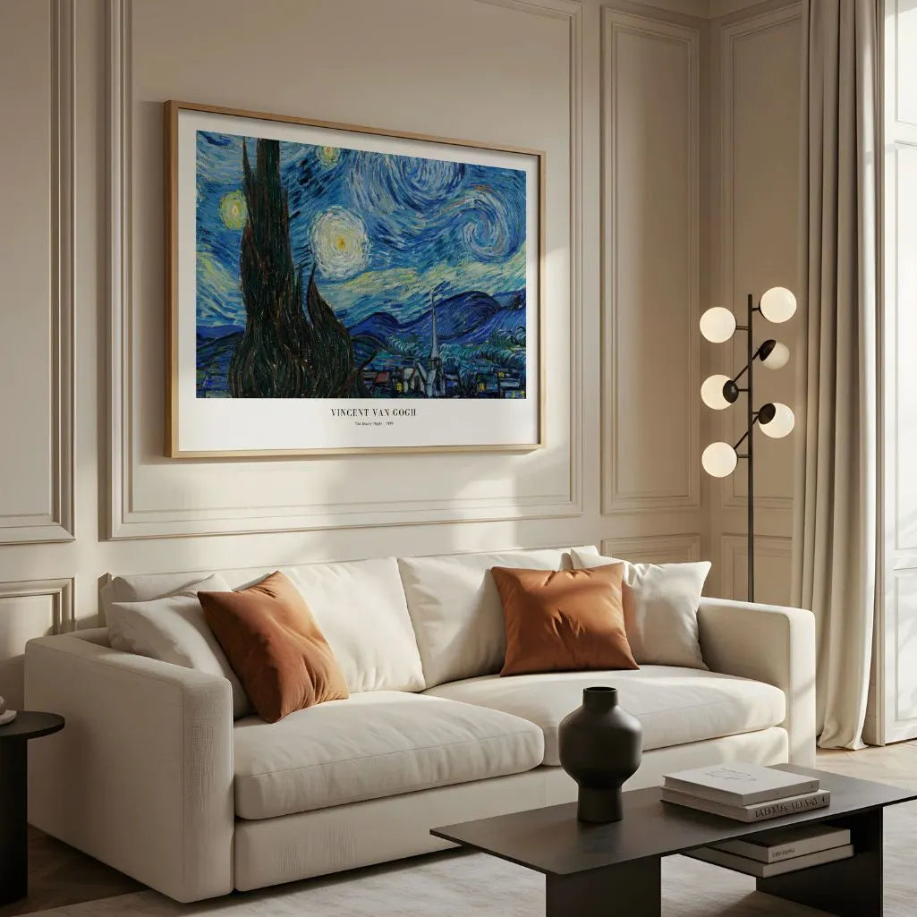 Plakat Vincent van Gogh – Gwiaździsta noc 1889 (Format Poziomy)