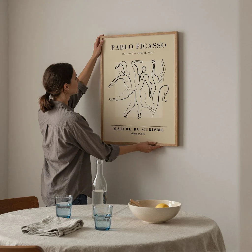 Plakat inspirowany twórczością Pablo Picasso – Taniec form