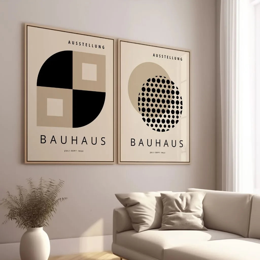 Bauhaus Czarny Beż – Zestaw 2 plakatów