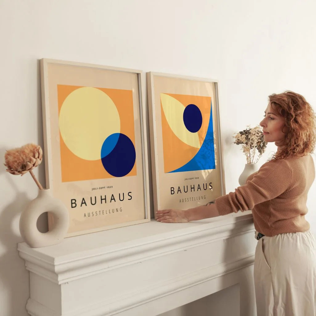 Bauhaus Kolorowe Koła – Zestaw 2 plakatów