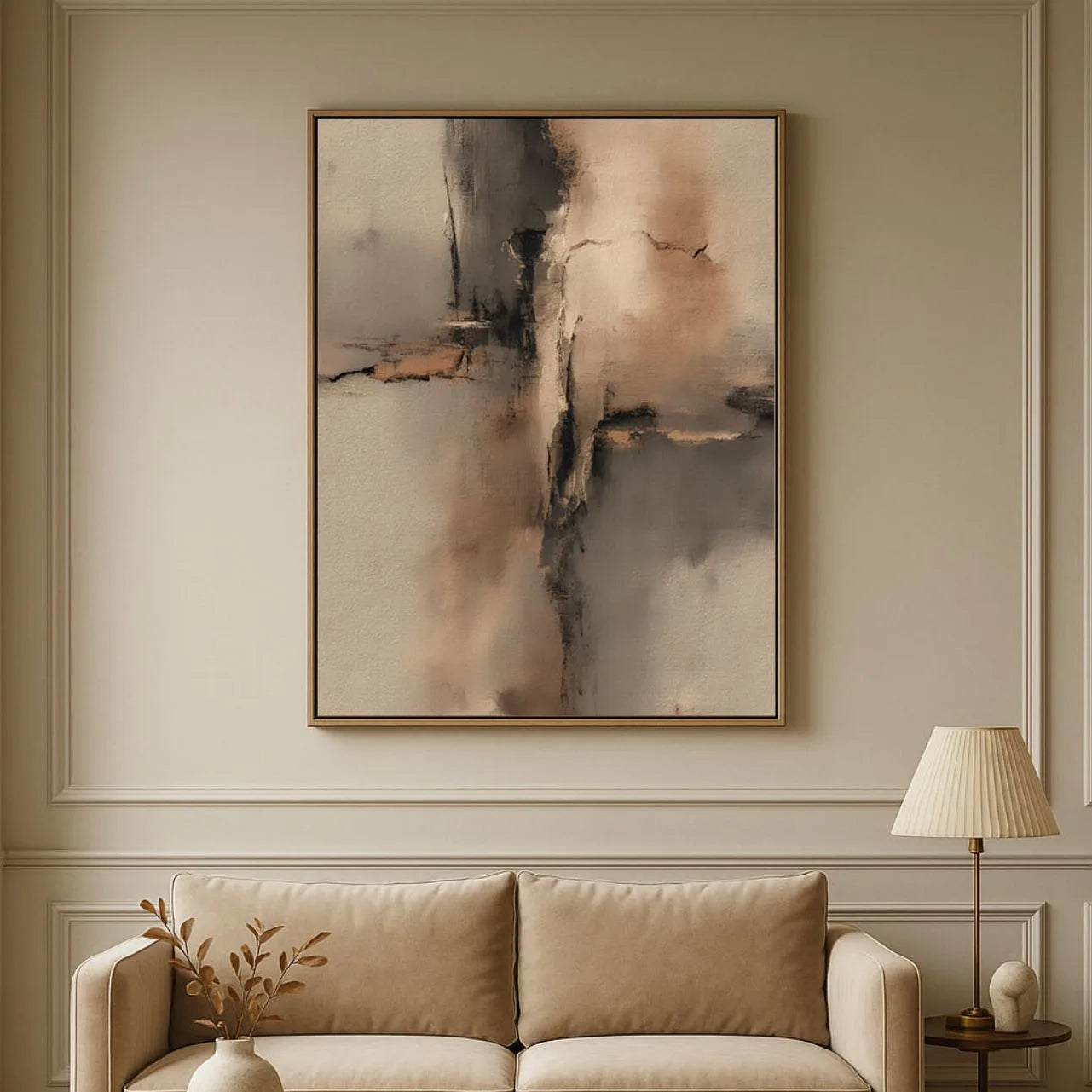 Obraz na płótnie w ramie – Dotyk natury