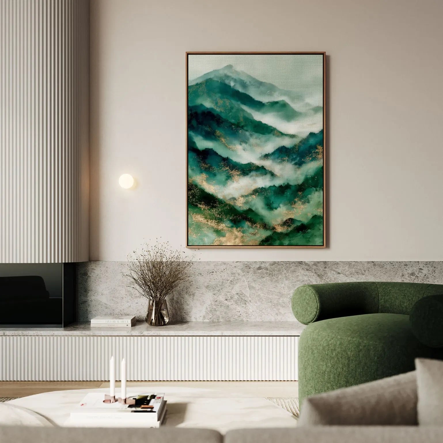 Obraz na płótnie w ramie Mglisty horyzont