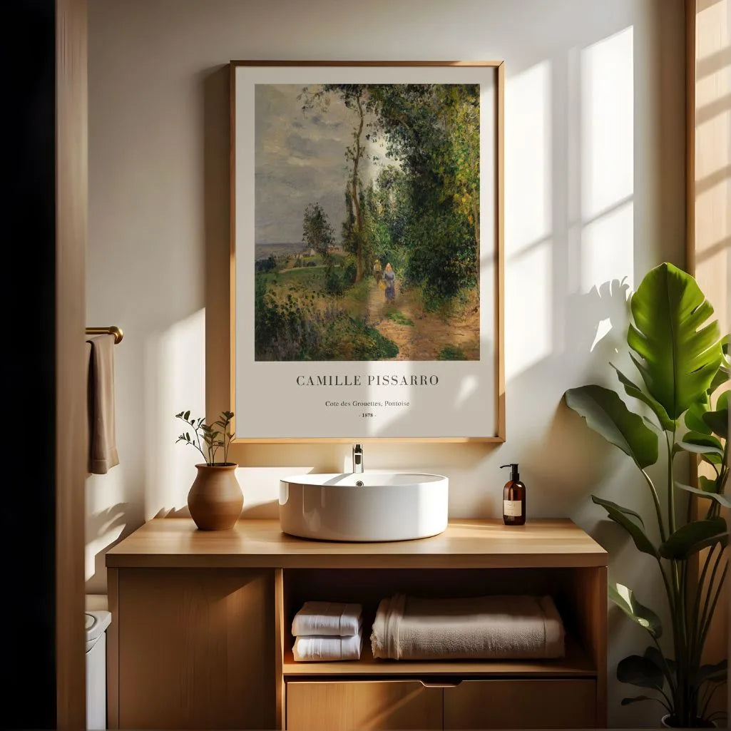 Pissarro Cote des Grouettes Pontoise Poster