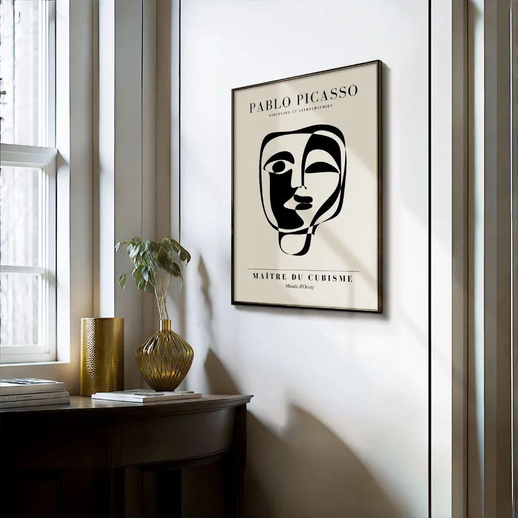 Plakat inspirowany twórczością Pablo Picasso – Maska emocji