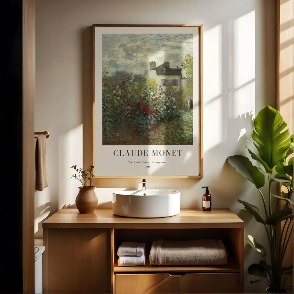 Claude Monet – Ogród artysty w Argenteuil Plakat, 1873