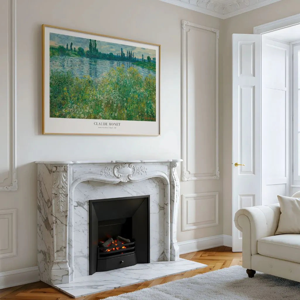 Plakat Claude Monet – Brzegi Sekwany, Vétheuil, 1880