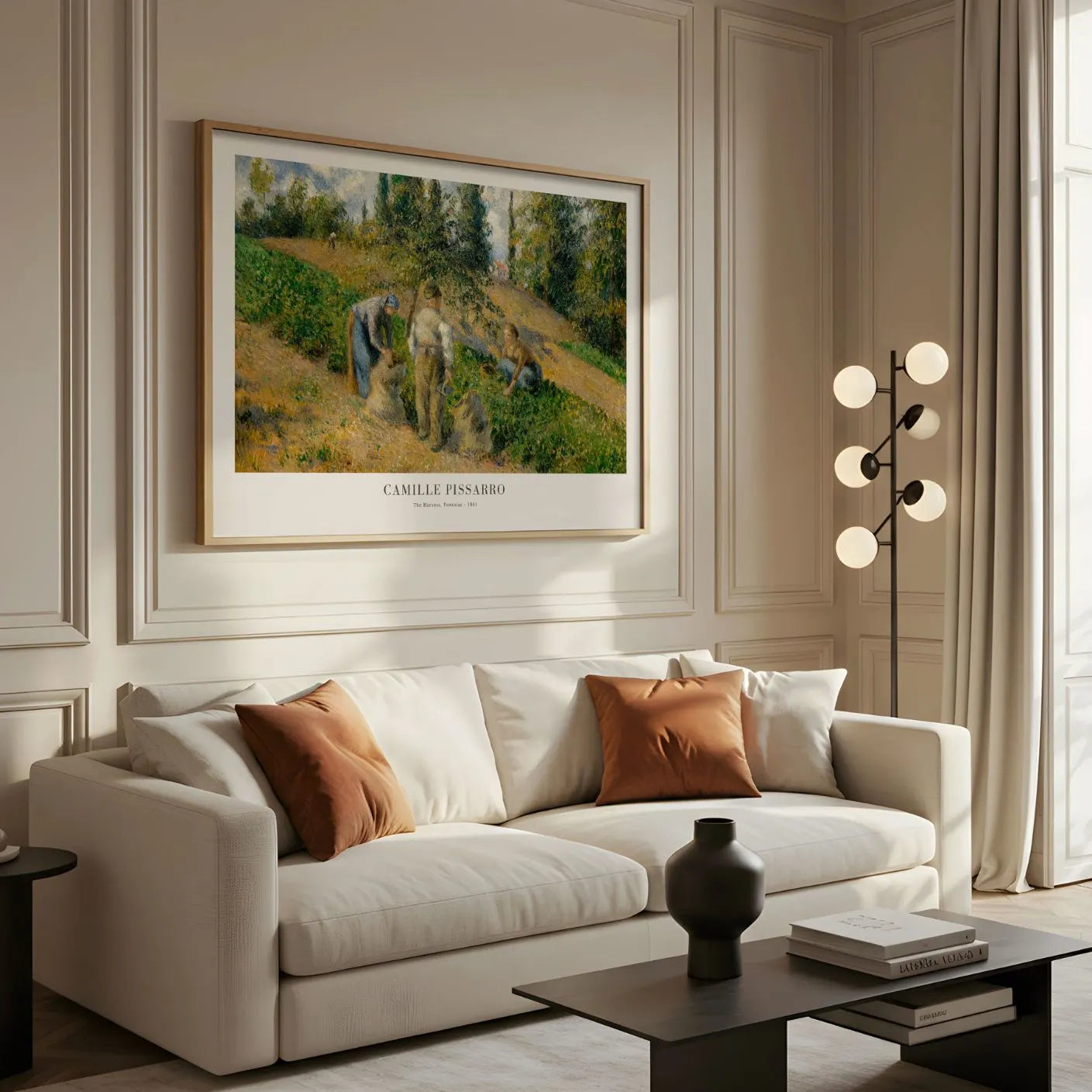 Camille Pissarro Plakat – Żniwa, Pontoise (1881)