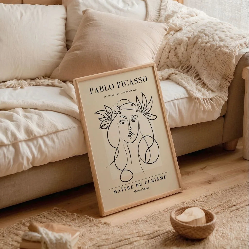 Plakat inspirowany twórczością Pablo Picasso – Liniowa bogini