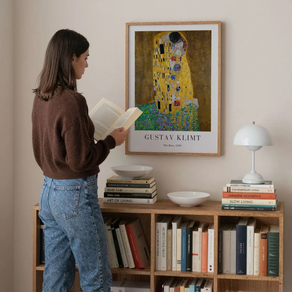 Gustav Klimt Plakat – Pocałunek (1909)