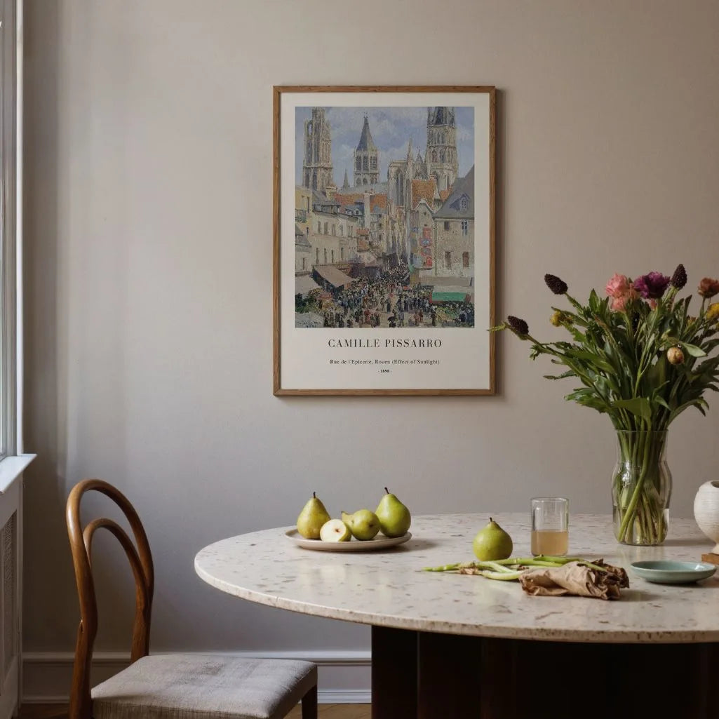 Camille Pissarro Plakat – Rue de l'Épicerie, Rouen (1898)