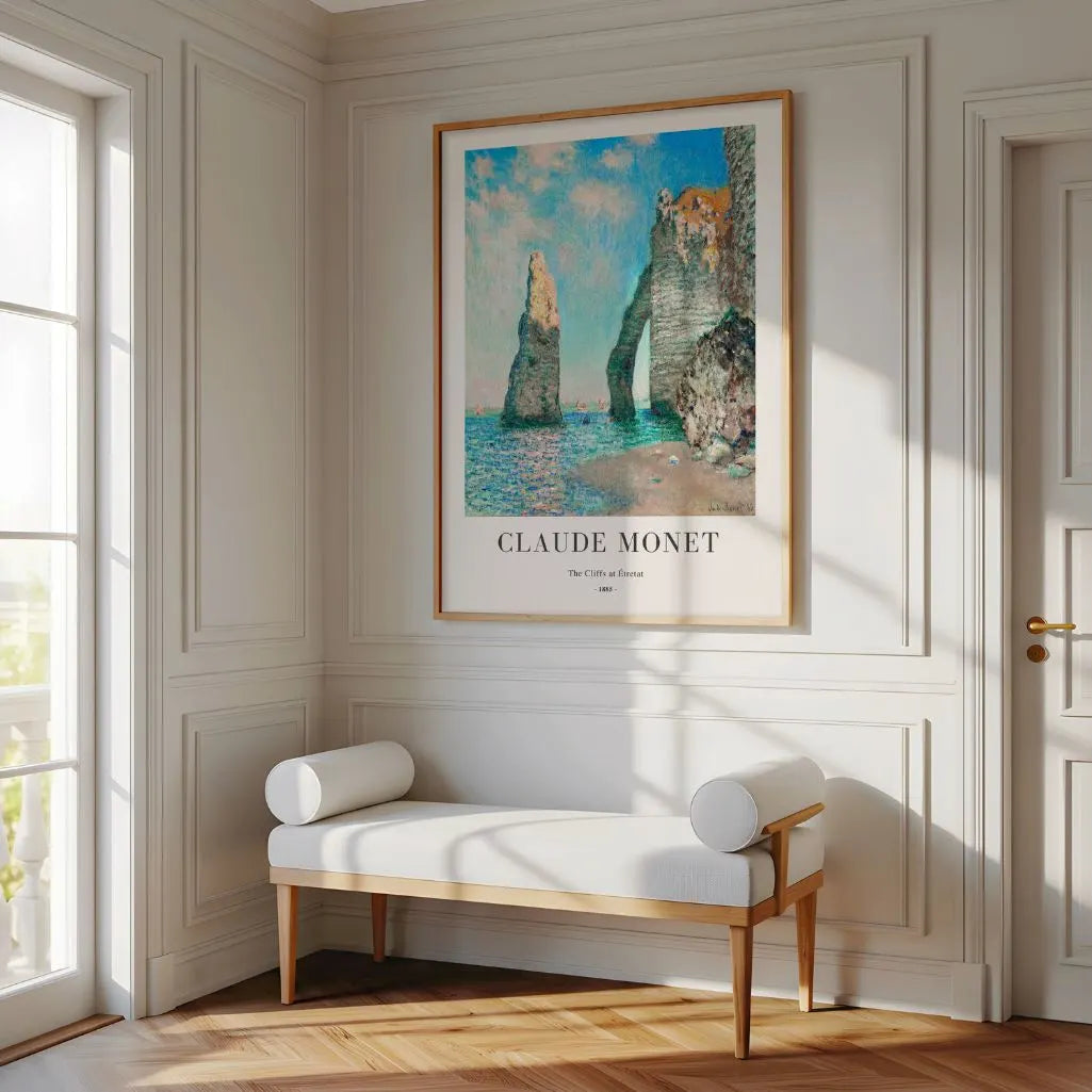 Plakat Claude Monet – Klify w Étretat