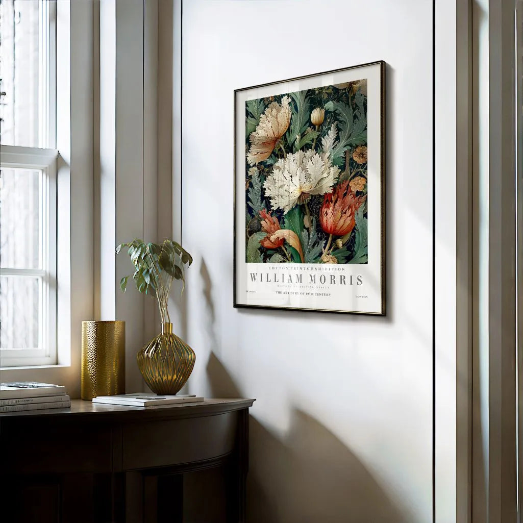 Plakat – Kremowe i Czerwone Kwiaty
