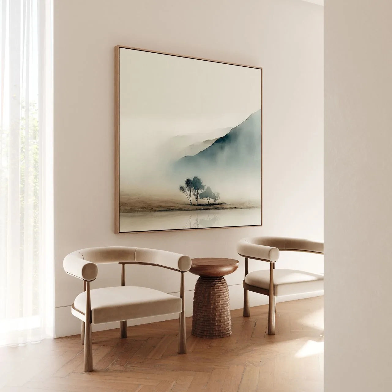 Obraz na płótnie w ramie – Poranna mgła