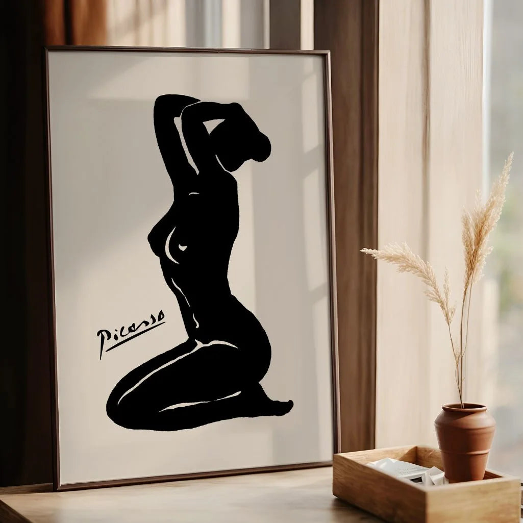 Plakat inspirowany twórczością Pablo Picasso – Kobieca sylwetka