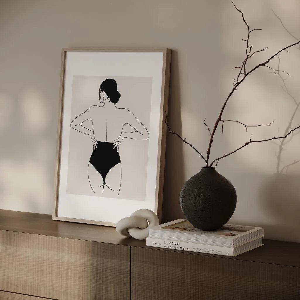 Plakat – Kobiece plecy