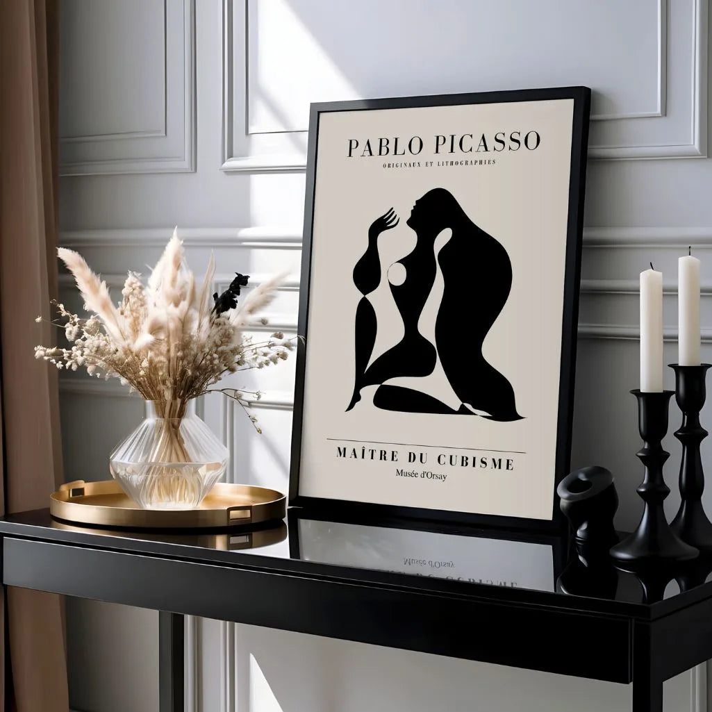 Plakat inspirowany twórczością Pablo Picasso – Czarna forma
